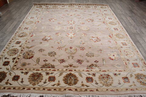 Jaipur Beige Hand Knotted 80 X 103 Area Rug 905-146822 Image 1
