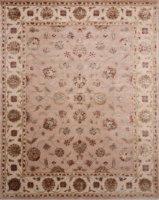 Jaipur Beige Hand Knotted 80 X 103 Area Rug 905-146822 Image 0