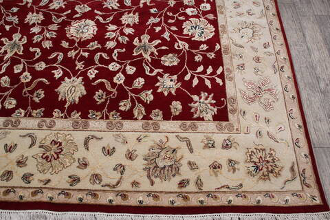 Jaipur Red Hand Knotted 83 X 100 Area Rug 905-146824 Image 3