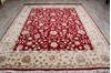 Jaipur Red Hand Knotted 83 X 100 Area Rug 905-146824 Thumb 1
