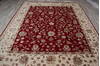 Jaipur Red Hand Knotted 83 X 100  Area Rug 905-146824 Thumb 7
