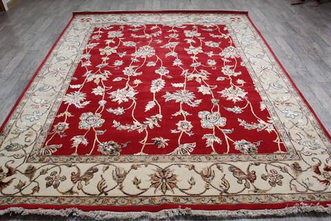 Jaipur Red Hand Knotted 80 X 910 Area Rug 905-146825 Image 1