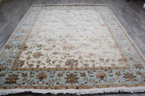 Jaipur White Hand Knotted 81 X 910 Area Rug 905-146834 Image 1