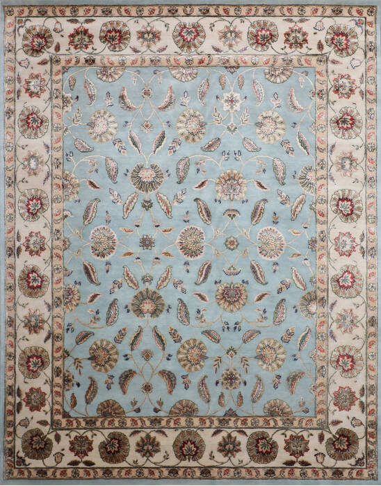 Jaipur Blue Hand Knotted 80 X 910 Area Rug 905-146836 Image 0