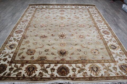 Jaipur Beige Hand Knotted 80 X 911 Area Rug 905-146838 Image 1