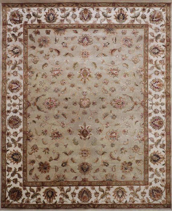 Jaipur Beige Hand Knotted 80 X 911 Area Rug 905-146838 Image 0