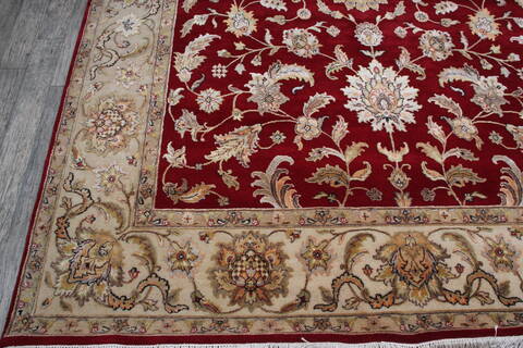 Jaipur Red Hand Knotted 80 X 101 Area Rug 905-146840 Image 2