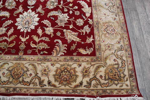 Jaipur Red Hand Knotted 80 X 101 Area Rug 905-146840 Image 3