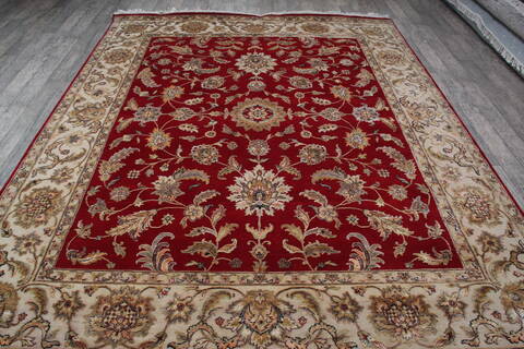Jaipur Red Hand Knotted 80 X 101 Area Rug 905-146840 Image 7