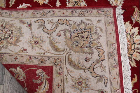 Jaipur Red Hand Knotted 80 X 101 Area Rug 905-146840 Image 8