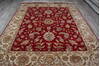 Jaipur Red Hand Knotted 80 X 101  Area Rug 905-146840 Thumb 7