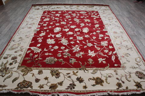 Jaipur Red Hand Knotted 80 X 100 Area Rug 905-146845 Image 1