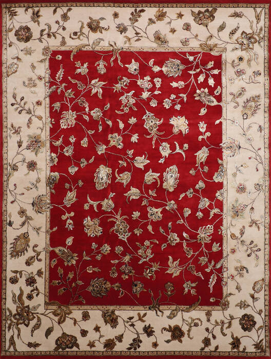 Jaipur Red Hand Knotted 80 X 100 Area Rug 905-146845 Image 0