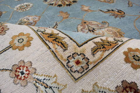 Jaipur Blue Hand Knotted 79 X 99 Area Rug 905-146847 Image 3