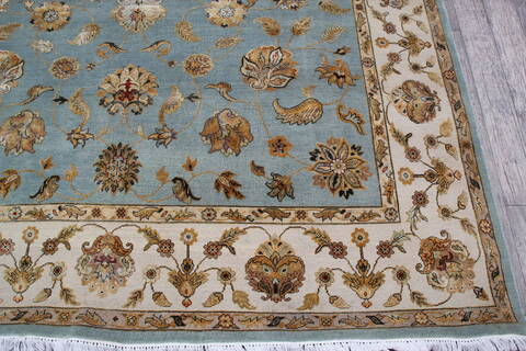 Jaipur Blue Hand Knotted 79 X 99 Area Rug 905-146847 Image 5