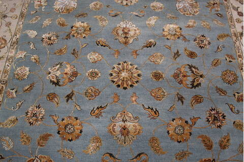 Jaipur Blue Hand Knotted 79 X 99 Area Rug 905-146847 Image 6