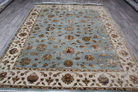 Jaipur Blue Hand Knotted 79 X 99 Area Rug 905-146847 Image 9