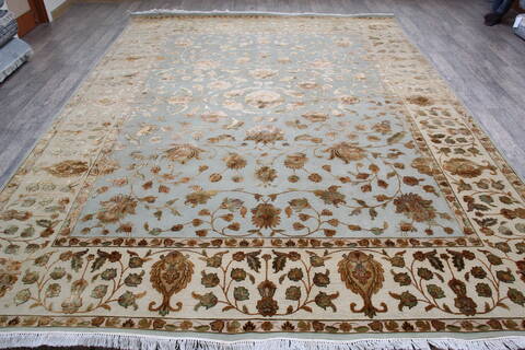 Jaipur Blue Hand Knotted 90 X 1110 Area Rug 905-146850 Image 1