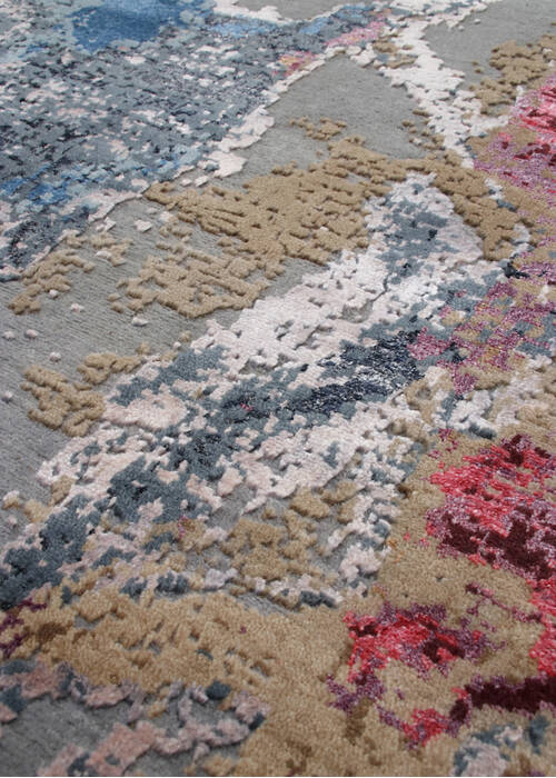 Modern Beige Hand Knotted 66 X 99 Area Rug 902-146857 Image 2