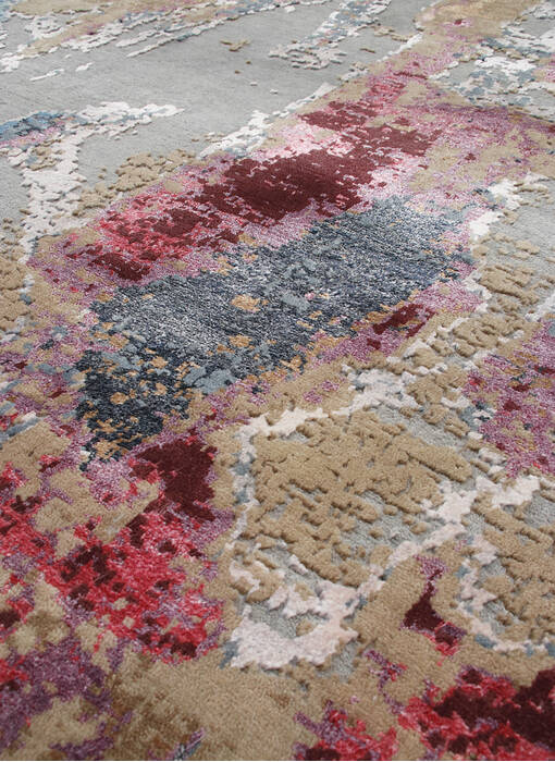 Modern Beige Hand Knotted 66 X 99 Area Rug 902-146857 Image 3