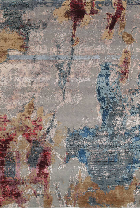 Modern Beige Hand Knotted 66 X 99 Area Rug 902-146857 Image 0