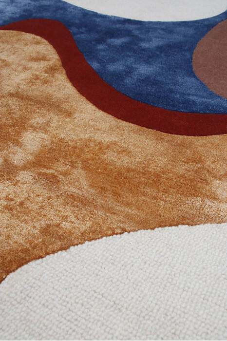 Modern Multicolor Hand Tufted 50 X 80 Area Rug 902-146863 Image 2