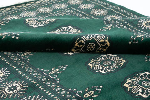 Bokhara Green Hand Knotted 42 X 510 Area Rug 700-146872 Image 3