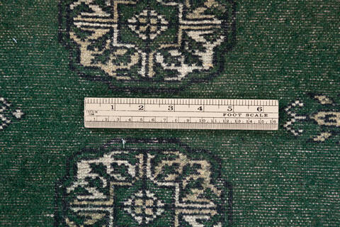 Bokhara Green Hand Knotted 42 X 510 Area Rug 700-146872 Image 4