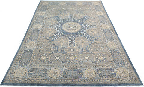 Chobi Grey Hand Knotted 811 X 123 Area Rug 700-146873 Image 1