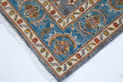 Chobi Grey Hand Knotted 40 X 61 Area Rug 700-146875 Image 4