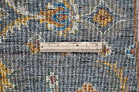 Chobi Grey Hand Knotted 40 X 61 Area Rug 700-146875 Image 6