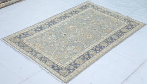 Chobi Grey Hand Knotted 311 X 60 Area Rug 700-146876 Image 2