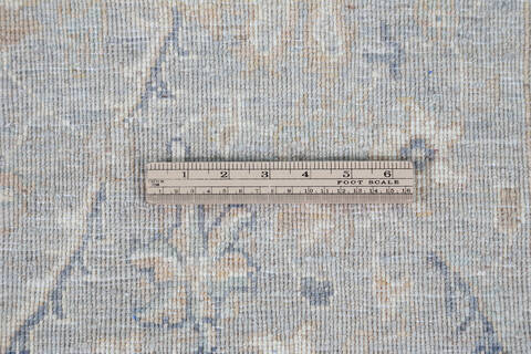 Chobi Grey Hand Knotted 311 X 60 Area Rug 700-146876 Image 6