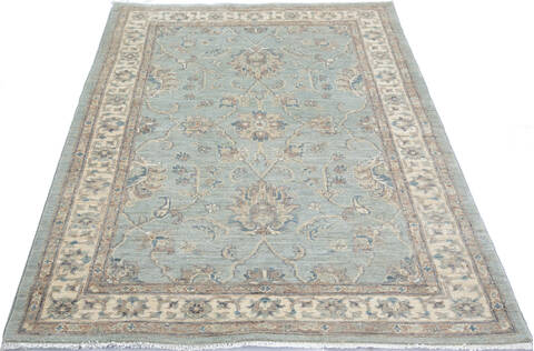 Chobi Grey Hand Knotted 40 X 511  Area Rug 700-146877 Image 1