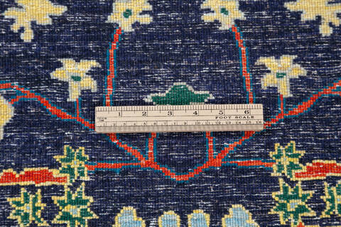 Chobi Blue Hand Knotted 511 X 90 Area Rug 700-146883 Image 6