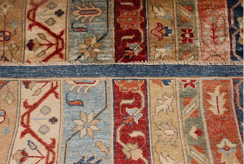 Shirvan Multicolor Hand Knotted 90 X 118 Area Rug 254-146890 Image 1