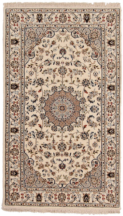 Nain Beige Hand Knotted 53 X 31 Area Rug 254-146893 Image 0