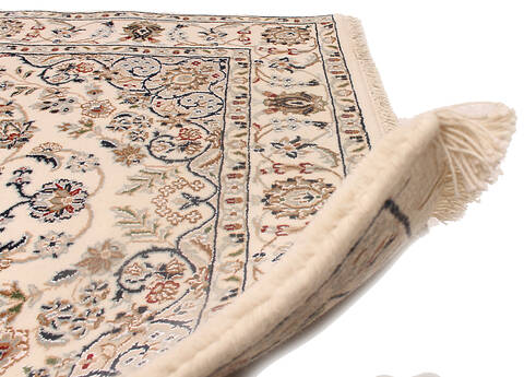 Nain White Hand Knotted 60 X 40 Area Rug 254-146894 Image 3
