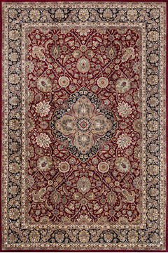 Pak-Persian Red Hand Knotted 6'1" X 9'0"  Area Rug 700-146896
