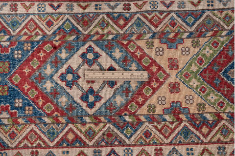 Kazak Multicolor Hand Knotted 68 X 99 Area Rug 700-146897 Image 6