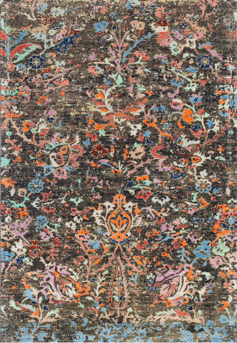 Modern Multicolor Hand Knotted 42 X 61 Area Rug 700-146898 Image 0