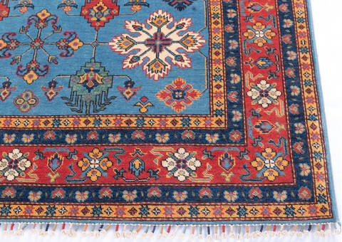 Kazak Blue Hand Knotted 57 X 711 Area Rug 700-146899 Image 4