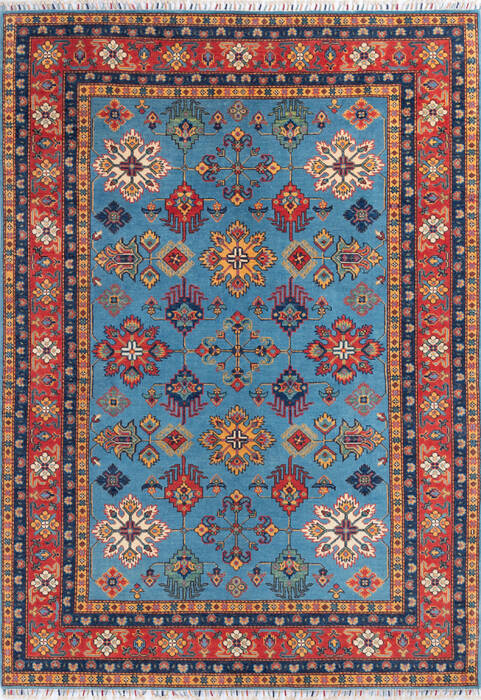Kazak Blue Hand Knotted 57 X 711 Area Rug 700-146899 Image 0