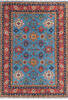 Kazak Blue Hand Knotted 57 X 711 Area Rug 700-146899 Thumb 0
