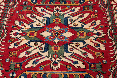 Kazak Red Hand Knotted 50 X 69 Area Rug 700-146900 Image 3
