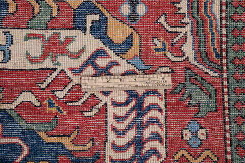 Kazak Red Hand Knotted 50 X 69 Area Rug 700-146900 Image 6