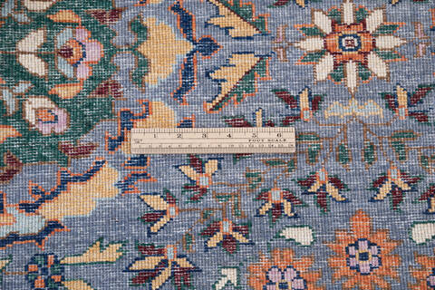 Chobi Grey Hand Knotted 62 X 810 Area Rug 700-146905 Image 6