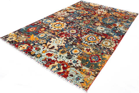 Chobi Multicolor Hand Knotted 60 X 91 Area Rug 700-146906 Image 2