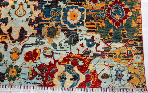 Chobi Multicolor Hand Knotted 60 X 91 Area Rug 700-146906 Image 3