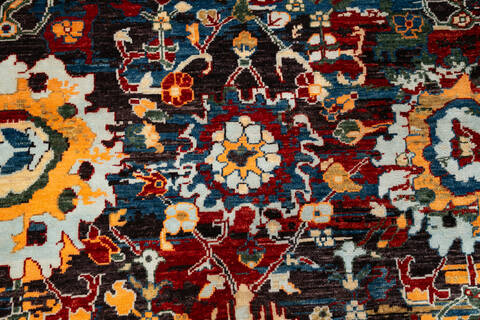 Chobi Multicolor Hand Knotted 60 X 91 Area Rug 700-146906 Image 4
